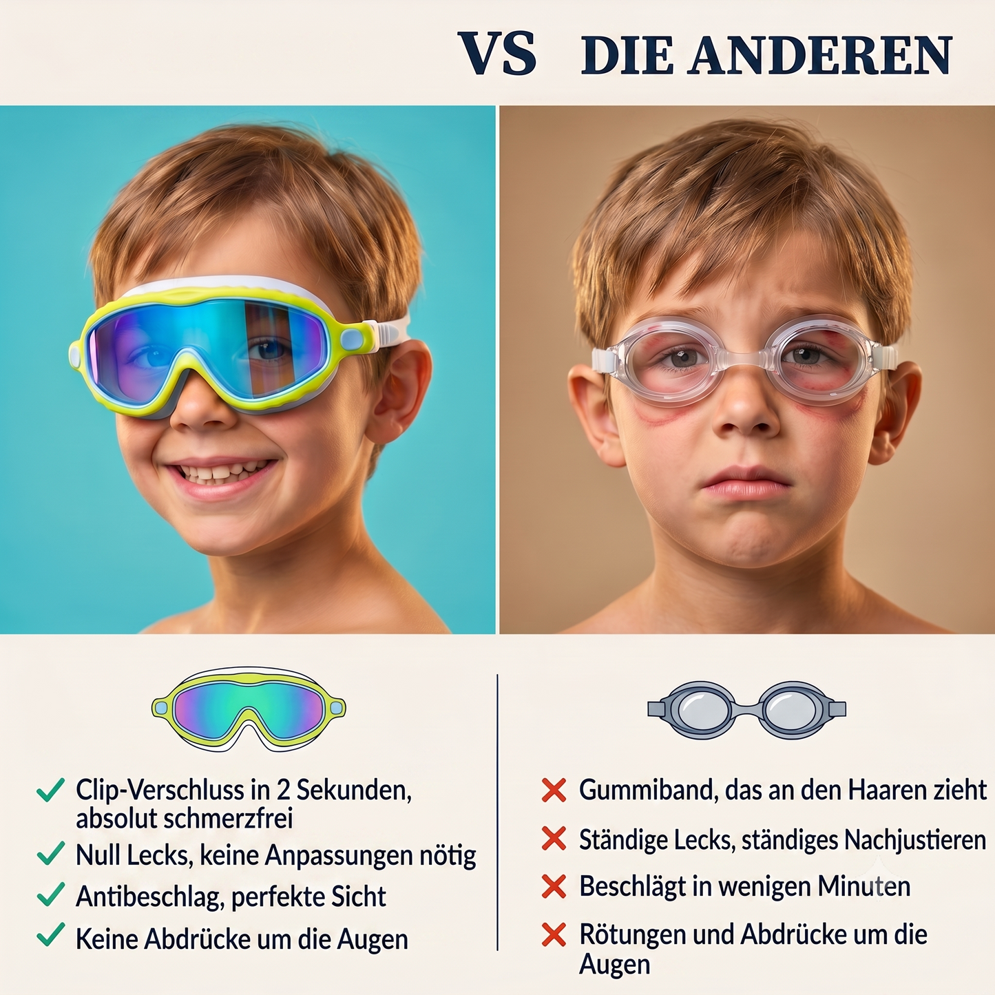 Splashly™ Kinder-Schwimmbrille
